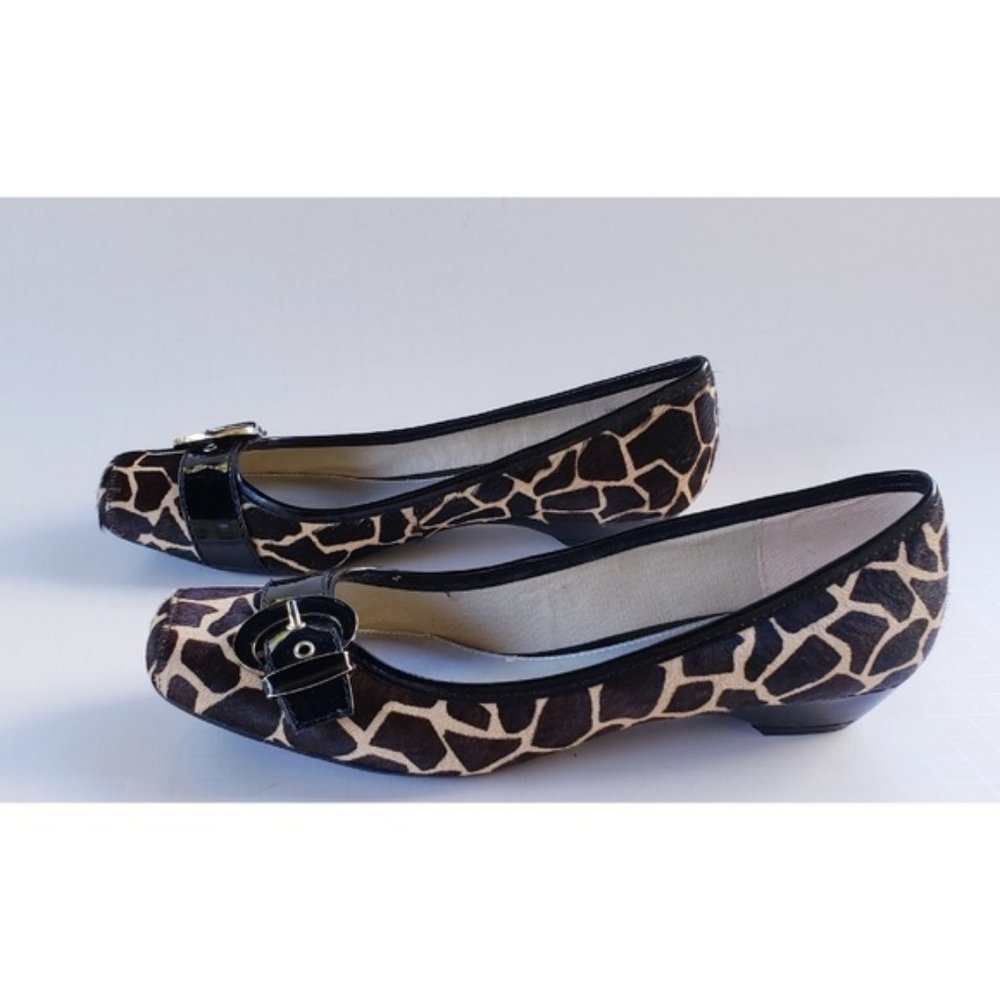 Sold☆ Animal Print Calf Hair Leather Loafer 6 - Picture 3 of 7